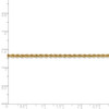 9" 14k Yellow Gold 2.5mm Regular Rope Chain Anklet