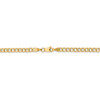 9" 14k Yellow Gold 3.35mm Semi-Solid Curb Chain Anklet