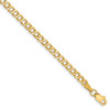 8" 14k Yellow Gold 3.35mm Semi-Solid Curb Chain Bracelet