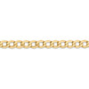 16" 14k Yellow Gold 5.25mm Semi-Solid Curb Chain Necklace