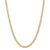 16" 14k Yellow Gold 5.25mm Semi-Solid Curb Chain Necklace