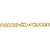 7" 14k Yellow Gold 5.25mm Semi-Solid Curb Chain Bracelet