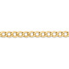 8" 14k Yellow Gold 5.25mm Semi-Solid Curb Chain Bracelet