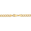 8" 14k Yellow Gold 5.25mm Semi-Solid Curb Chain Bracelet