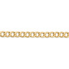 18" 14k Yellow Gold 6.5mm Semi-Solid Curb Chain Necklace