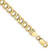 8" 14k Yellow Gold 7mm Semi-Solid Curb Chain Bracelet