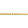 10" 14k Yellow Gold 3.2mm Semi-Solid Anchor Chain Anklet