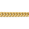 9" 14k Yellow Gold 15mm Semi-Solid Miami Cuban Chain Bracelet