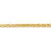 7" 14k Yellow Gold 4mm Byzantine Chain Bracelet
