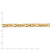 9" 14k Yellow Gold 6.5mm Byzantine Chain Bracelet