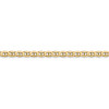 20" 14k Yellow Gold 3mm Concave Anchor Chain Necklace