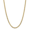 16" 14k Yellow Gold 4.5mm Concave Anchor Chain Necklace