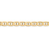 9" 14k Yellow Gold 6.25mm Concave Anchor Chain Bracelet
