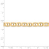 8" 14k Yellow Gold 6.25mm Concave Anchor Chain Bracelet