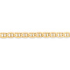 9" 14k Yellow Gold 7mm Concave Anchor Chain Bracelet