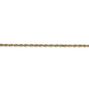 8" 14k Yellow Gold 2.0mm Extra-Light Diamond-cut Rope Chain Bracelet