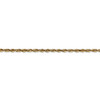 9" 14k Yellow Gold 2.5mm Extra-Light Diamond-cut Rope Chain Anklet