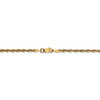 9" 14k Yellow Gold 2.5mm Extra-Light Diamond-cut Rope Chain Anklet