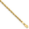 9" 14k Yellow Gold 4mm Extra-Light Diamond-cut Rope Chain Bracelet