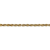 9" 14k Yellow Gold 4mm Extra-Light Diamond-cut Rope Chain Bracelet