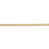 8" 14k Yellow Gold 2.2mm Flat Beveled Curb Chain Bracelet