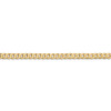 9" 14k Yellow Gold 2.9mm Flat Beveled Curb Chain Anklet