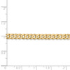 9" 14k Yellow Gold 4.75mm Flat Beveled Curb Chain Bracelet