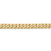 9" 14k Yellow Gold 5.75mm Flat Beveled Curb Chain Bracelet