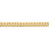 9" 14k Yellow Gold 6.25mm Flat Beveled Curb Chain Bracelet