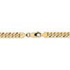 7" 14k Yellow Gold 6.25mm Flat Beveled Curb Chain Bracelet