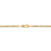 7" 14k Yellow Gold 2.25mm Flat Figaro Chain Bracelet