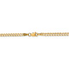 8" 14k Yellow Gold 3mm Open Concave Curb Chain Bracelet