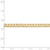 8" 14k Yellow Gold 4.5mm Open Concave Curb Chain Bracelet