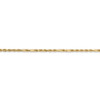 10" 14k Yellow Gold 1.8mm Diamond-cut Milano Rope Chain Anklet