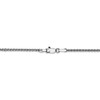 6" 14k White Gold 1.4mm Diamond-cut Spiga Chain Bracelet