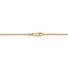 9" 14k Yellow Gold 1.45mm Solid Diamond-cut Cable Chain Anklet