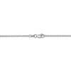 9" 14k White Gold 1.45mm Solid Diamond-cut Cable Chain Anklet