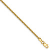 7" 14k Yellow Gold 1.75mm Parisian Wheat Chain Bracelet