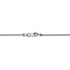 9" 14k White Gold 1.5mm Parisian Diamond-cut Wheat Chain Anklet