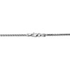 9" 14k White Gold 1.9mm Diamond-cut Parisian Wheat Chain Anklet