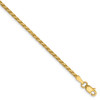 7" 14k Yellow Gold 1.9mm Diamond-cut Parisian Wheat Chain Bracelet