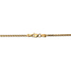 8" 14k Yellow Gold 1.9mm Diamond-cut Parisian Wheat Chain Bracelet