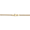 8" 14k Yellow Gold 1.4mm Diamond-cut Spiga Chain Bracelet