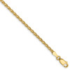 7" 14k Yellow Gold 2.25mm Parisian Wheat Chain Bracelet