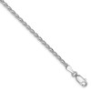 8" 14k White Gold 2.25mm Parisian Wheat Chain Bracelet