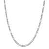 26" Sterling Silver 3.75mm Figaro Anchor Chain Necklace