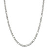 26" Sterling Silver 4.5mm Figaro Anchor Chain Necklace