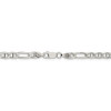 7" Sterling Silver 4.5mm Figaro Anchor Chain Bracelet