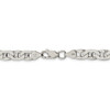 9" Sterling Silver 6.5mm Flat Anchor Chain Bracelet