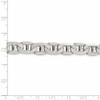 9" Sterling Silver 9.5mm Flat Anchor Chain Bracelet